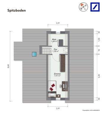 Grundriss Spitzboden