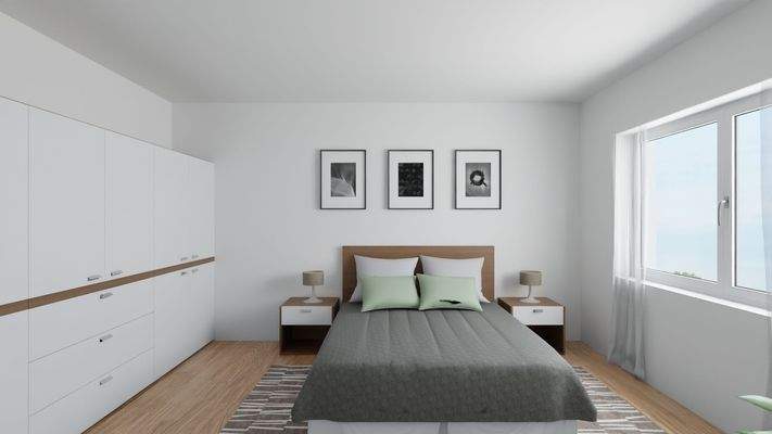 Schlafzimmer-Visualisierung