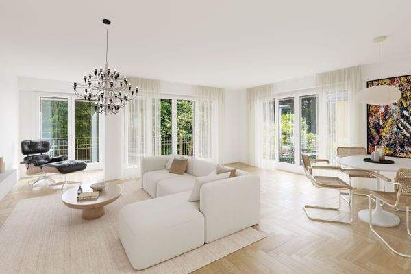 Offener Wohnbereich (visualisiert)