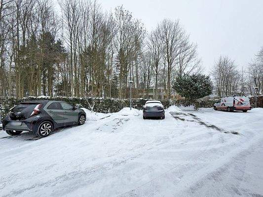 Stellplatz vor dem Haus