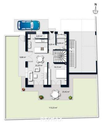 Grundriss - Ebene - EG