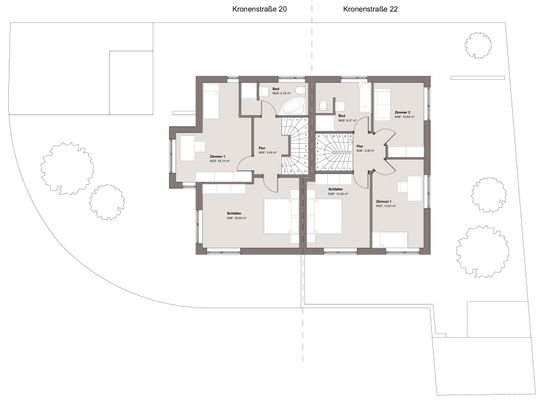 Grundriss Obergeschoss