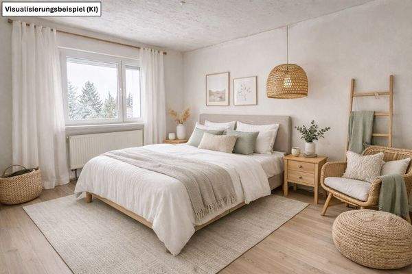Homestaging - Schlafzimmer Obergeschoss