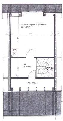 Grundriss Spitzboden