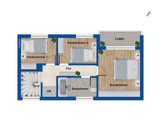 Grundriss Obergeschoss