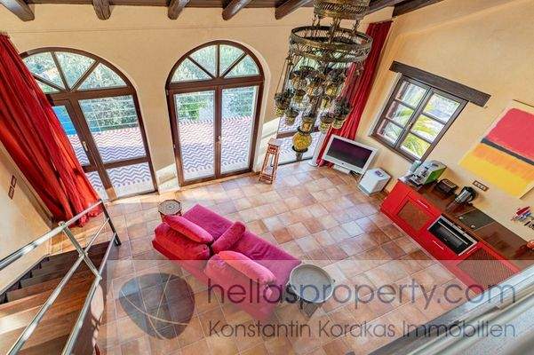 Gästehaus mit Blick von der Galerie