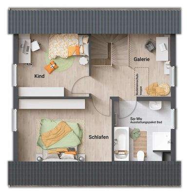 Grundriss Obergeschoss