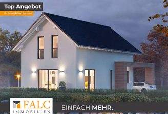 Vorschlag Bebauung Einfamilienhaus (KI generiertes Bild)