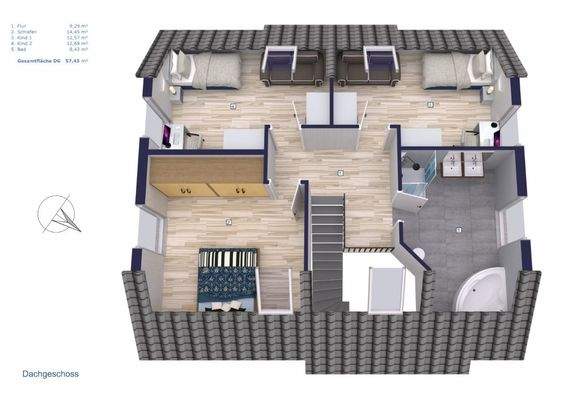 Grundriss Dachgeschoss