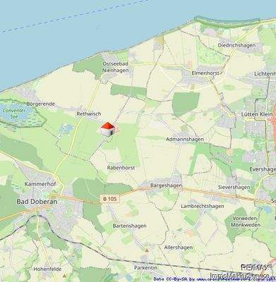 Lageplan mit umliegenden Orten