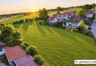 Landschaft bei Sonnenuntergang (KI-Gen.)
