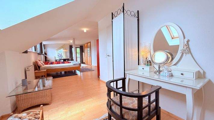 Blick zum Masterschlafzimmer