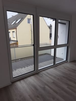 Blick auf Balkon