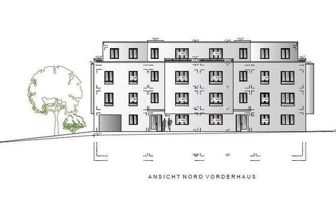 Ansicht Nord - Vorderhaus