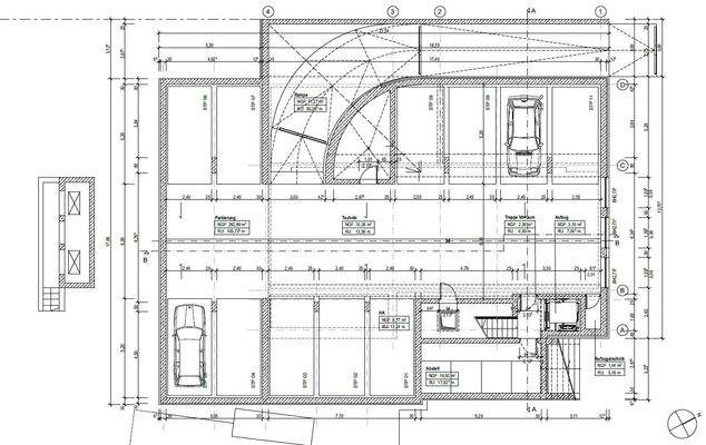 Grundriss Tiefgarage