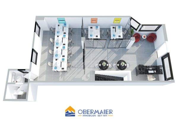 3D Grundriss_Büro_Perspektive