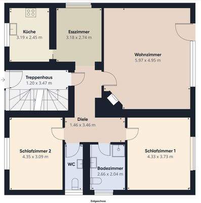 Grundriss-Skizzew EG