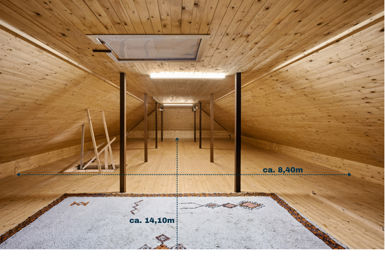 Ausbaureserve im Dachgeschoss