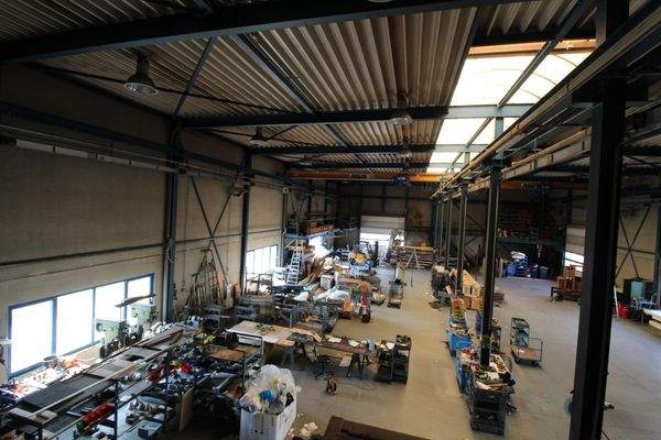 Innenansicht von Stahltreppe