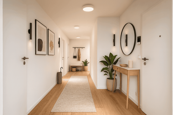 Moderner Flur mit Dekor