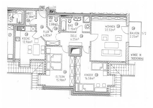 3-Zimmer Wohnung im 2. OG - ca. 95m² Wfl. in Töging am Inn