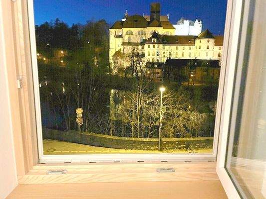 Nächtliche Aussicht von der Wohnung