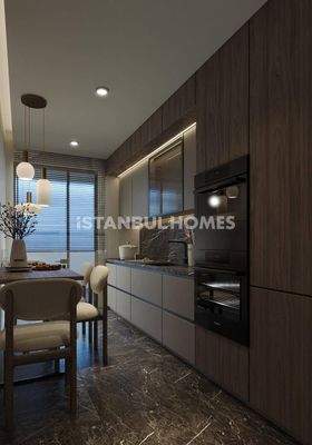 City-View Flats in a Complex with Pool and Gym in Eyupsultan Istanbul