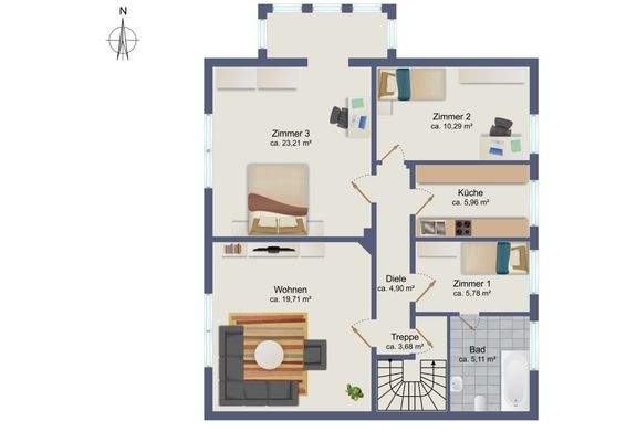 Grundriss Obergeschoss 