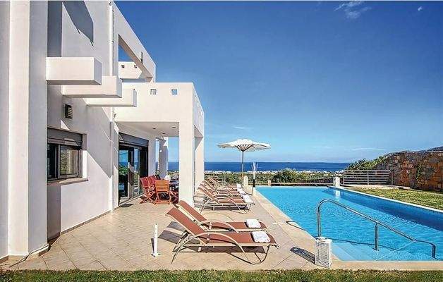 Milatos: Erstaunliche Villa mit Blick auf das Meer auf Kreta zu verkaufen
