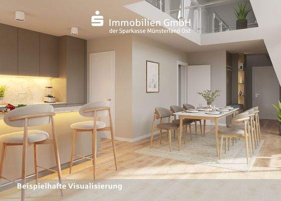 Küche und Essbereich