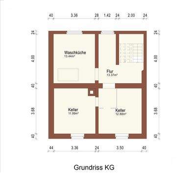 2-FH-DHH, Grundriss KG