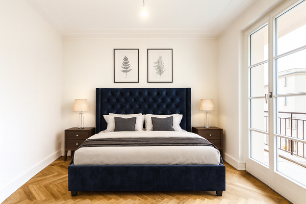 Schlafzimmer (virtuell möbliert)