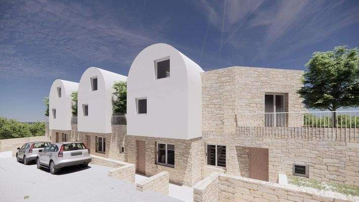 Kreta, Kalyves: 150 Meter zum Meer - Luxusvilla mit Meerblick und privatem Pool in kleinem Komplex zu verkaufen