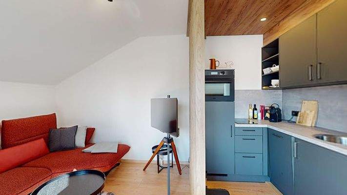 Wohnecke - offene Küche