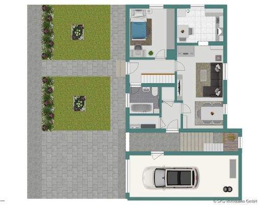 Grundriss Skizze Aussenbereich