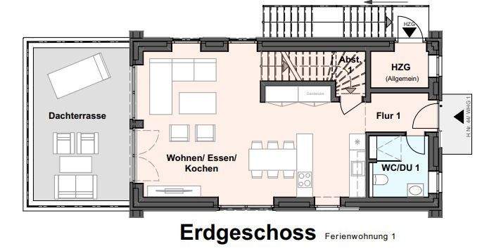 Grundriss EG WE1