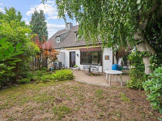 Rückansicht mit Garten