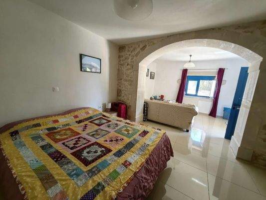 Kreta, Eleutherna: Freistehendes Steinhaus mit 2 unabhängigen Studios zum Verkauf