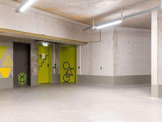 Nebenräume auf Tiefgaragenebene
