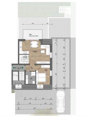 Grundriss Dachgeschoss rechts