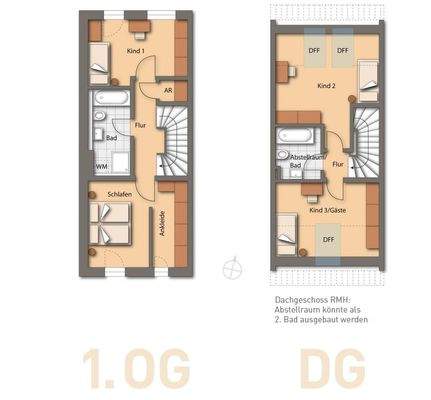 Durchdachte Aufteilung