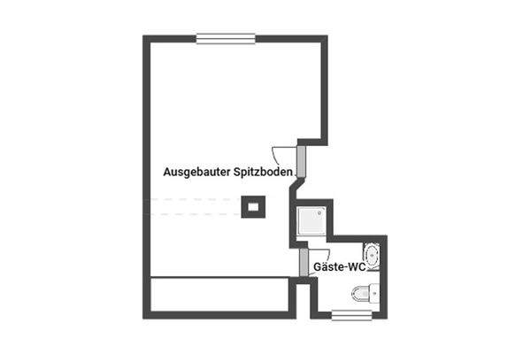 Grundriss Spitzboden