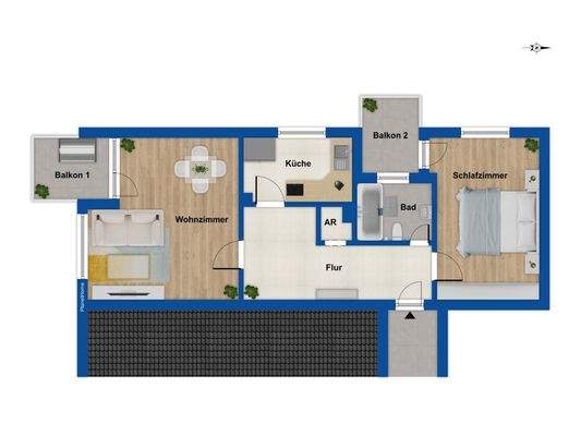 Grundriss Obergeschoss