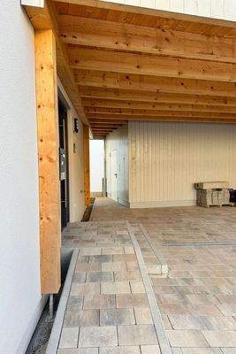 Carport mit Abstellbox