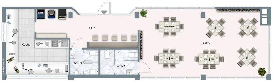 Grundriss Gastrofläche