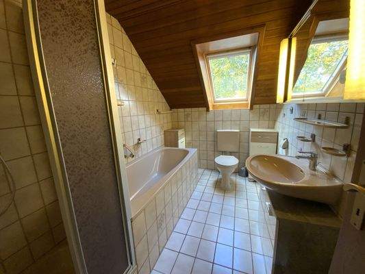 Badezimmer Dachgeschoss