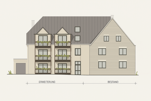 Visualisierung Gartenansicht