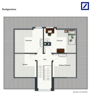 Grundriss DG - möbliert