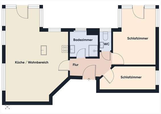 Grundriss ohne Maßstab 