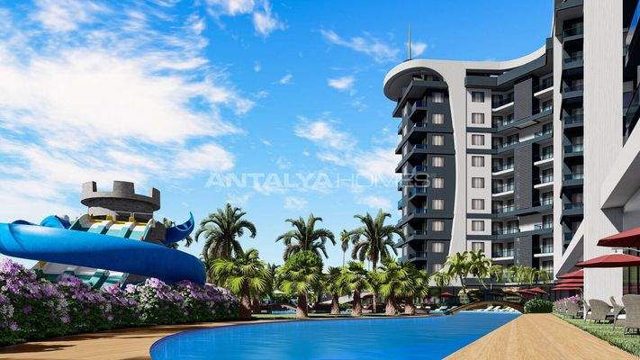 Stylish Flats in an Extensive Project in Alanya Avsallar